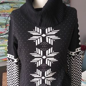 NWT-Talbots Playful Design- Snowflake sweater, S